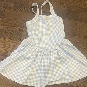 Abercrombie Kids Light Blue Gingham Sundress